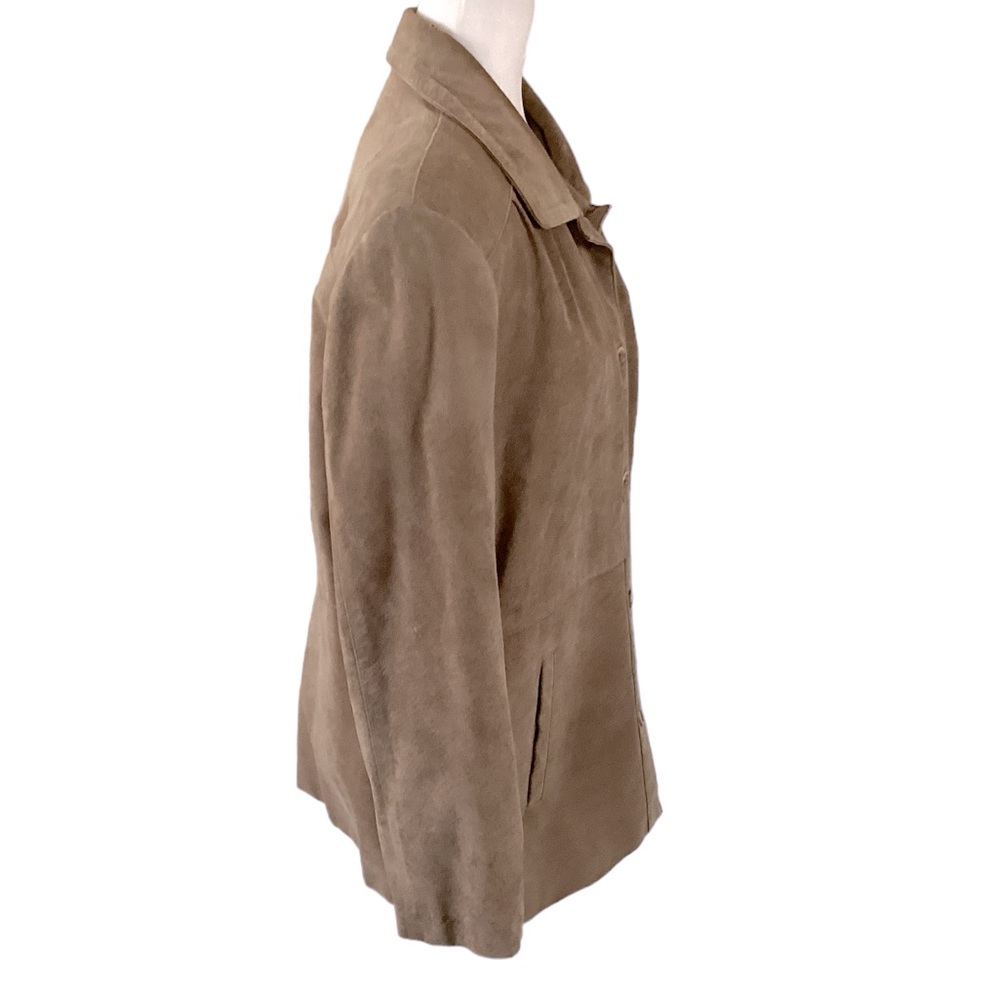 Orvis Suede Leather Button Down Jacket Large - image 6